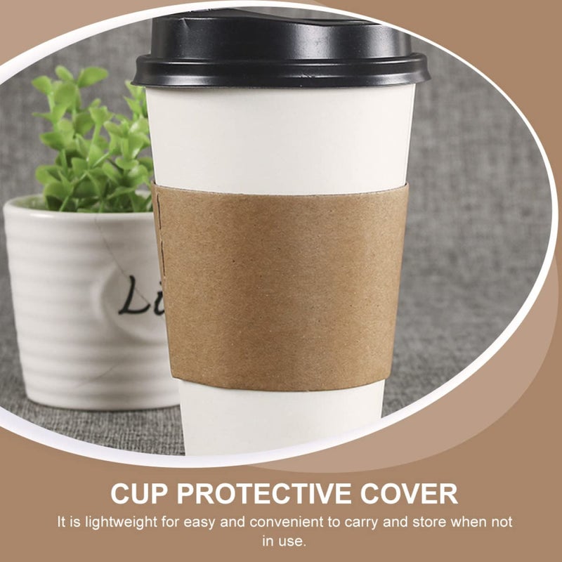 50pcs Black Insulated Cup Sleeves Protective Drink Covers For Bottles Mugs And Coffee - Image 4