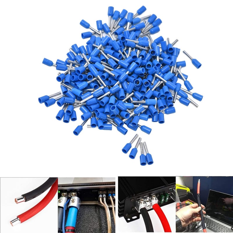 E7508 حجم 1000 قطعة أطراف نحاسية معزولة لأسلاك التثبيت بالكبس للمعدات الكهربائية - Image 4