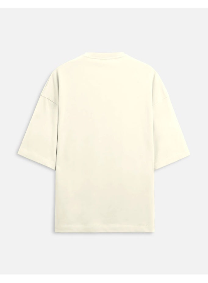 Shuyukh Unisex Heavyweight Oversized Terry T-Shirt 260 GSM Cotton Blend Drop Shoulder Loose Fit - Image 2