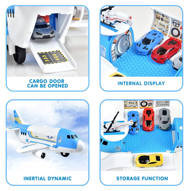Tuko Transport Cargo Airplane Car Toy Play Set for 3+ Years Old Boys and Girls - Image 3