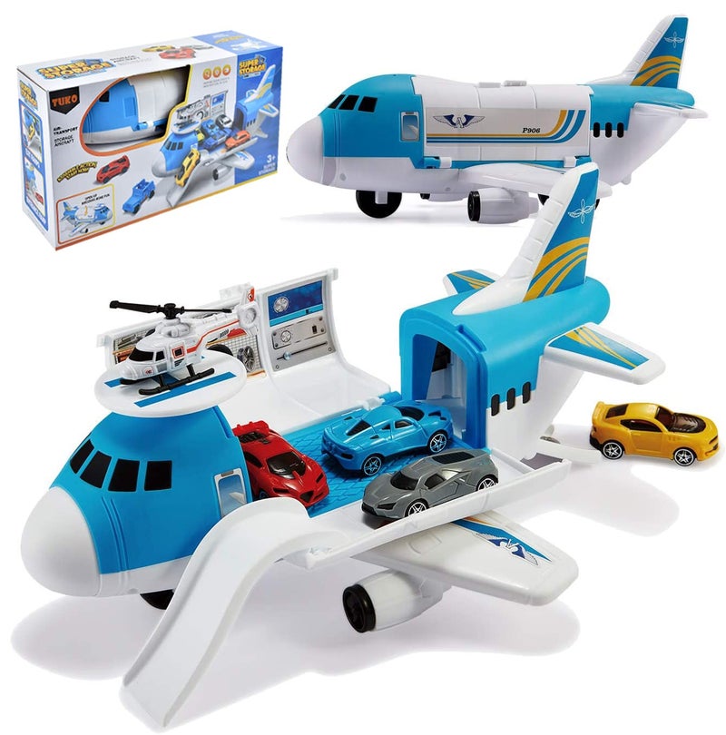 Tuko Transport Cargo Airplane Car Toy Play Set for 3+ Years Old Boys and Girls - Image 1