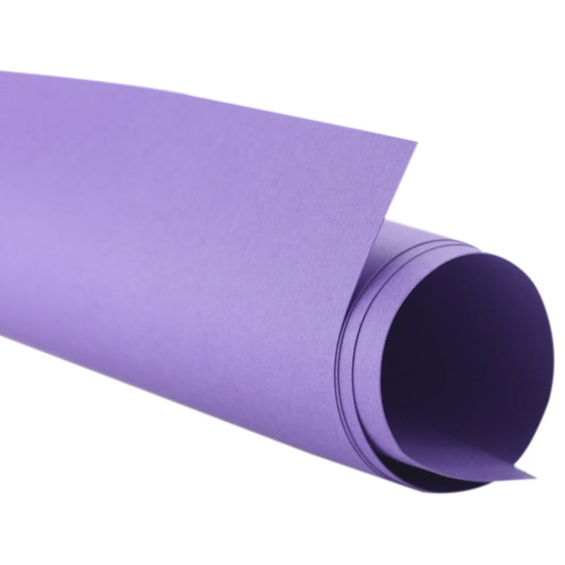 Generic Wholesale 180g 4K color cardboard 8k hard cardboard thick painting decoration kindergarten diy hand origami Dark purple 