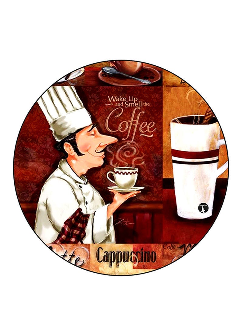 Café Printed Mouse Pad Multicolour