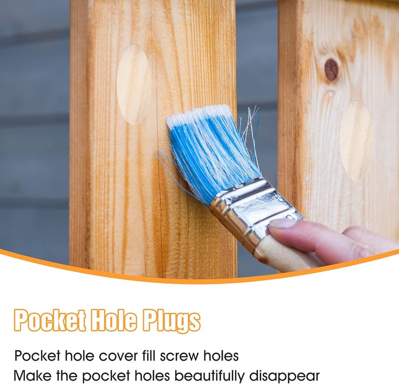 Marsui Solid Wood Pocket Hole Plugs Wood Pine for Pocket Hole Jig Woodworking Tool 150 - Image 3