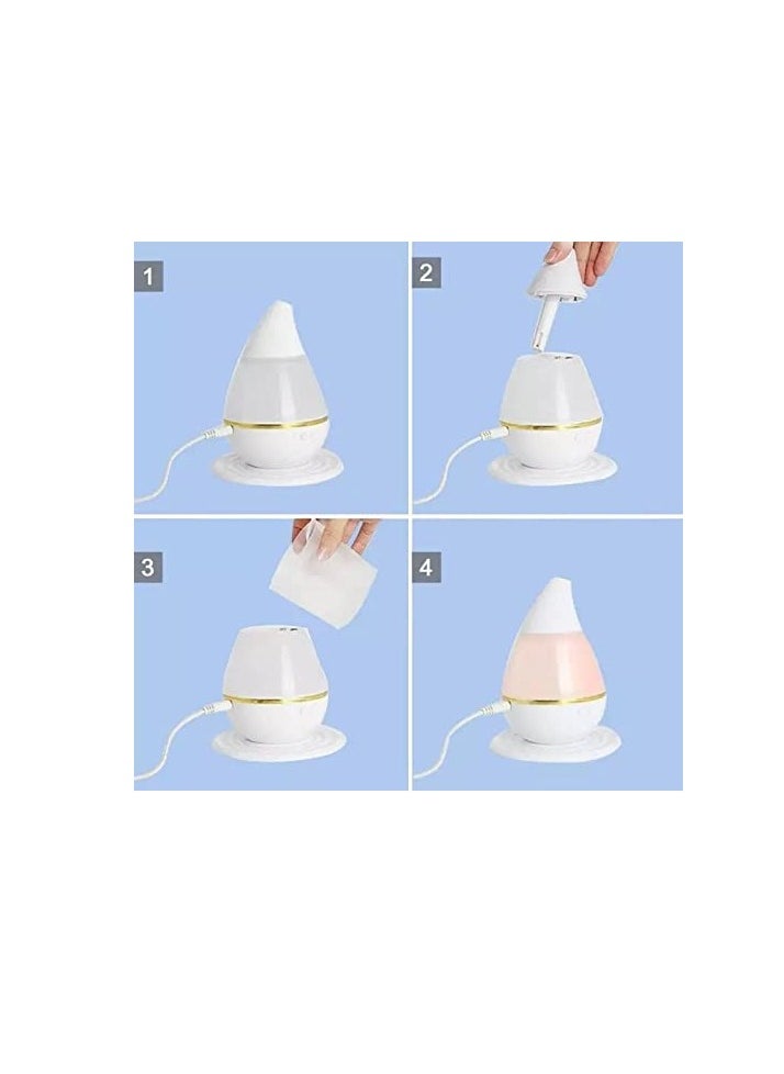 ماركة غير محددة - فواحه اناناسه صغيره قاعده USB - ابيض - Image 1