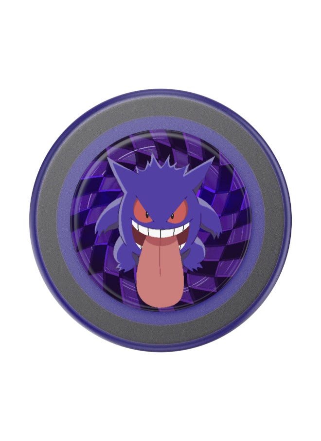 POPSOCKETS - MagSafe PopGrip Licensed | Magnetic Phone Grip & Stand, Strong Magnet, for iPhone 15/14/13/12 & MagSafe Cases, Included Adapter Ring for non-MagSafe Phones & Cases - Pokemon Ghost Gengar - Image 1