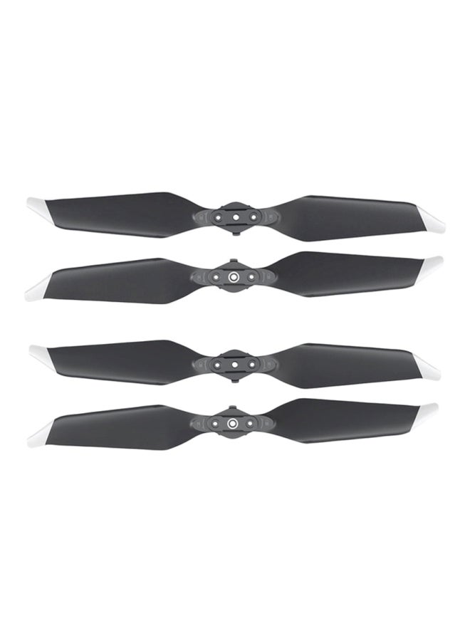 NIBEMINENT 2-Pair Low-Noise Quick-Release Propellers Set For DJI Mavic Pro Platinum Black/White/Yellow - Image 1
