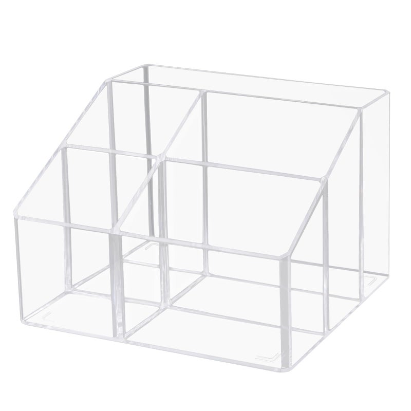 HSYMQ Acrylic Desk Organizers, Clear Pen Holder and Pencil Holder Display Stand for Office, School and Home - Image 1