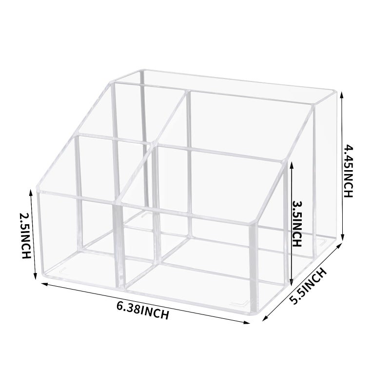HSYMQ Acrylic Desk Organizers, Clear Pen Holder and Pencil Holder Display Stand for Office, School and Home - Image 3