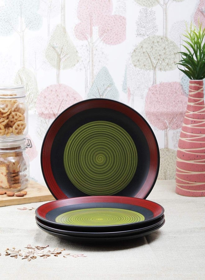 كافيين طبق تشاندراكاري أخضر مصنوع يدويًا من السيراميك من كافيين، مقاس ربع بوصة (مجموعة من 6 قطع، آمن للاستخدام في غسالة الصحون والميكروويف) - Image 3