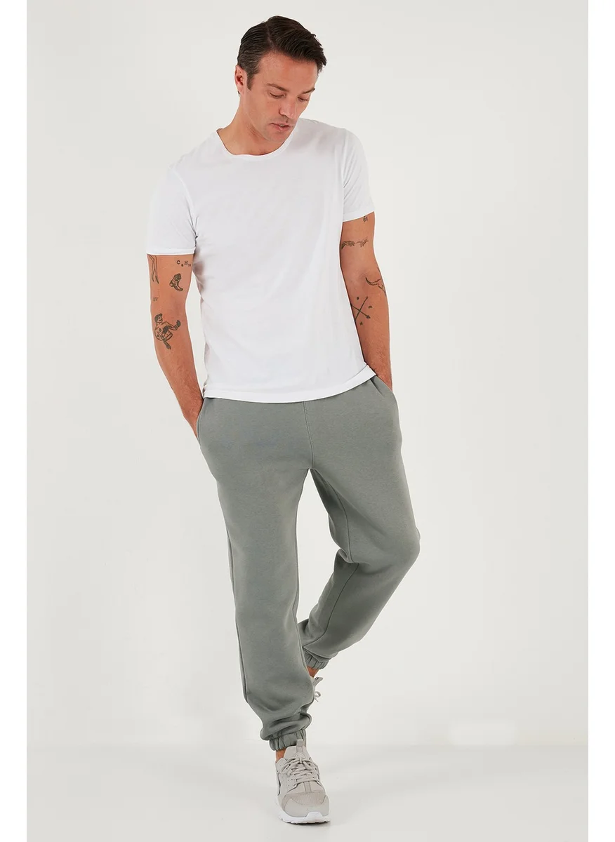 بوراتي Cotton Regular Fit Normal Waist Elastic Leg Pocket Sweatpants Men's Sweatpants 59080153W4
