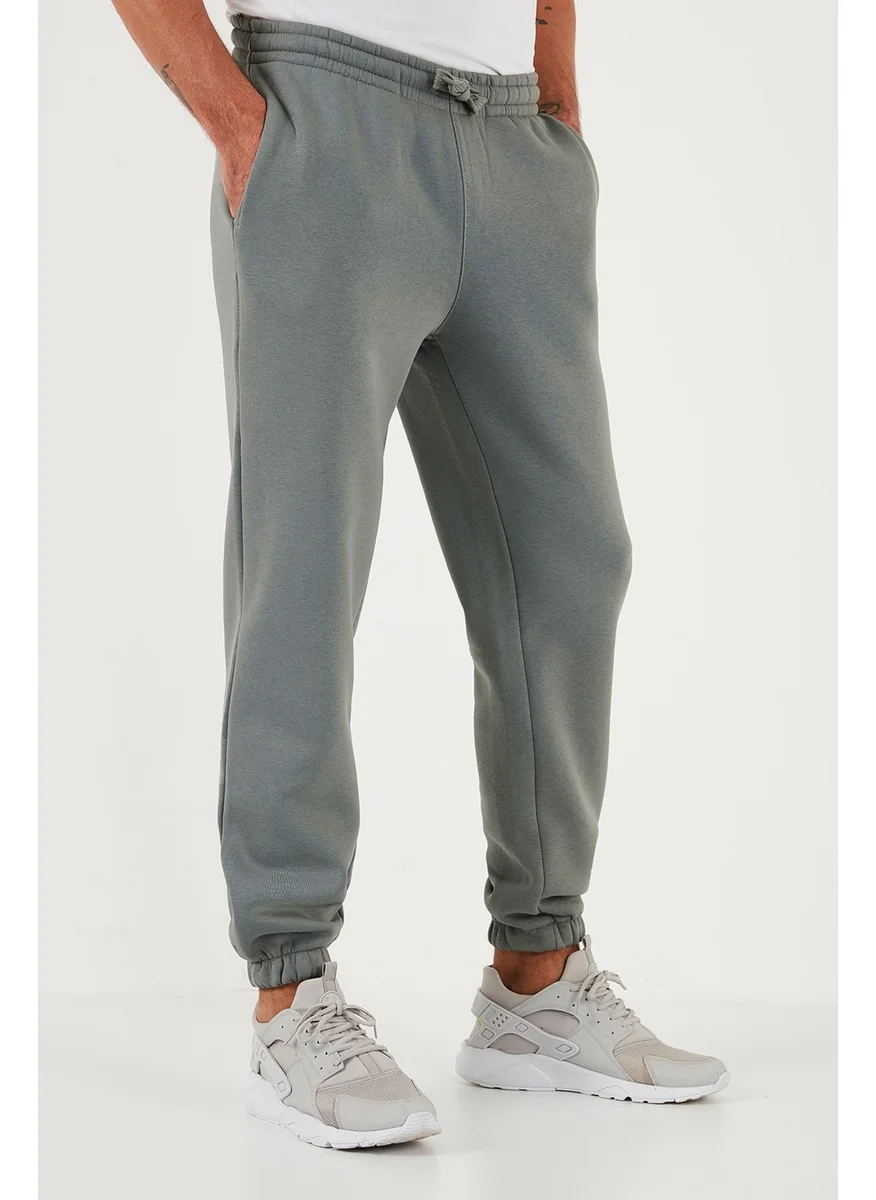 بوراتي Cotton Regular Fit Normal Waist Elastic Leg Pocket Sweatpants Men's Sweatpants 59080153W4