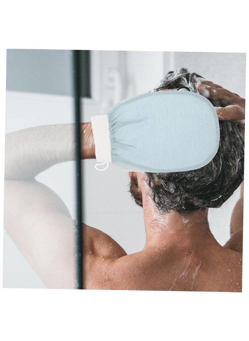 2pcs Rayon Exfoliating Shower Gloves, Washcloths Deep Exfoliating Glove, Shower Mitts, Not Hurt