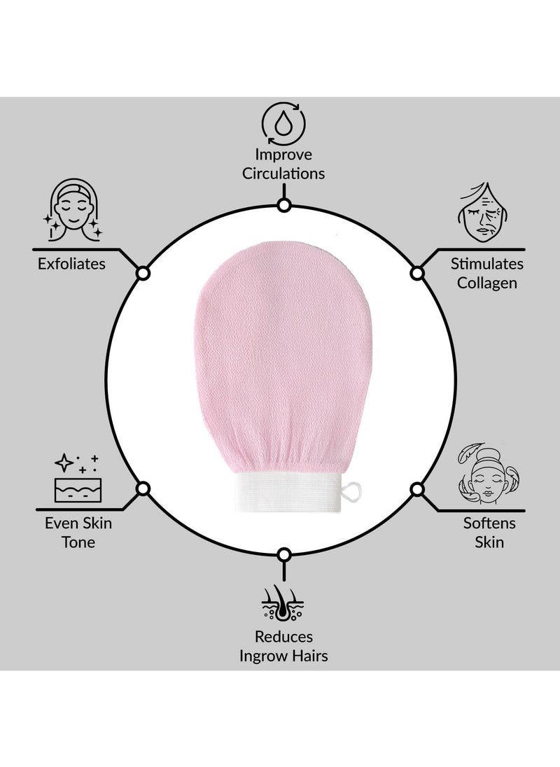 2pcs Rayon Exfoliating Shower Gloves, Washcloths Deep Exfoliating Glove, Shower Mitts, Not Hurt