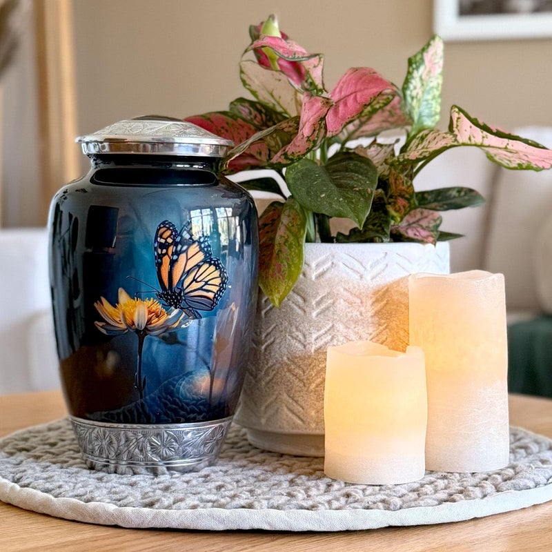 Double Trouble Inc Butterfly Urn for Human Ashes | Large Handcrafted Funeral Memorial | Decorative Cremation Urn for Women and Men - Image 5