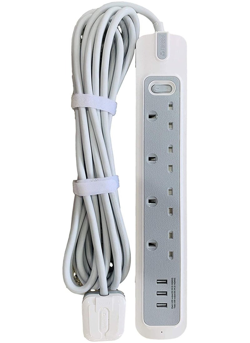 رافيد - توصيلة كهرباء ٣ م ٤ مقابس 3250 وات  3 USB - Image 1
