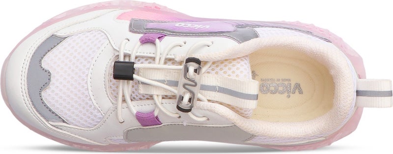VICCO Corn Air Sole Girls Preschool White/pink Sports Shoes  - Image 2