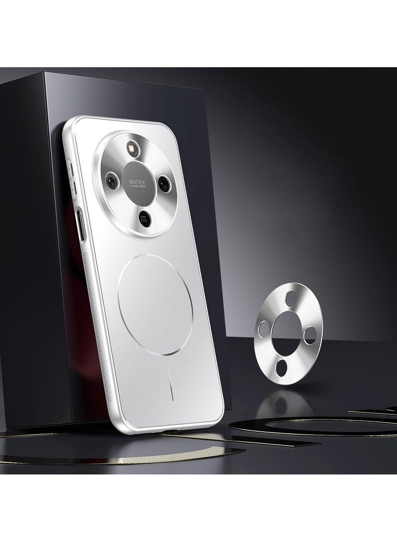 general Compatible with Honor X9D 5G, Matte Finish Metal Case [Mag-Safe Compatible], Camera Lens Protection, Shockproof Slim Phone Case