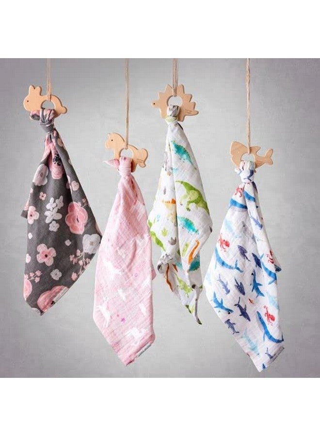 Stephen Joseph Muslin Lovie With Teether Bunny - Image 4