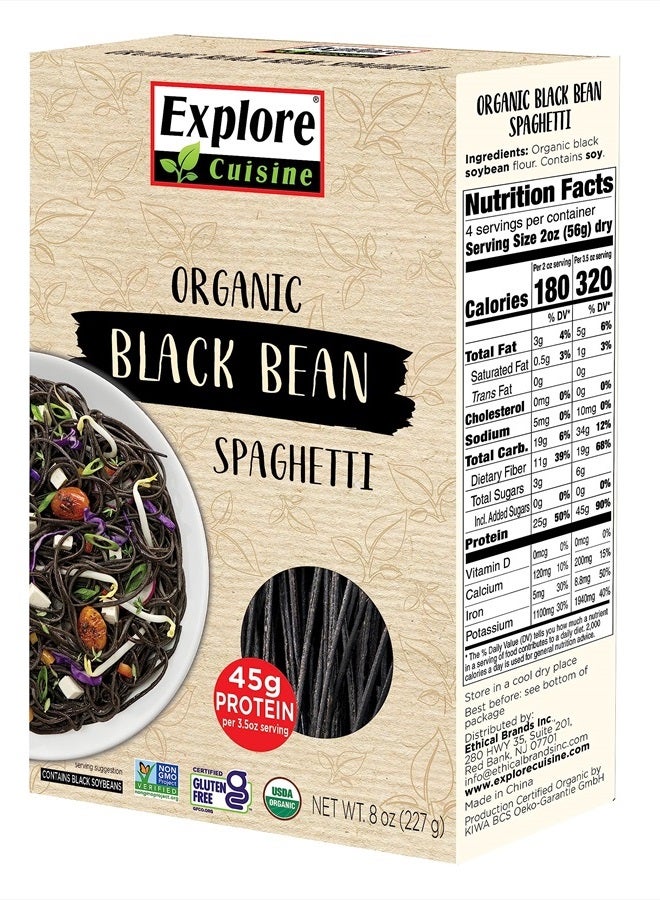 Explore Cuisine Organic Black Bean Spaghetti, 8 Oz - Image 1