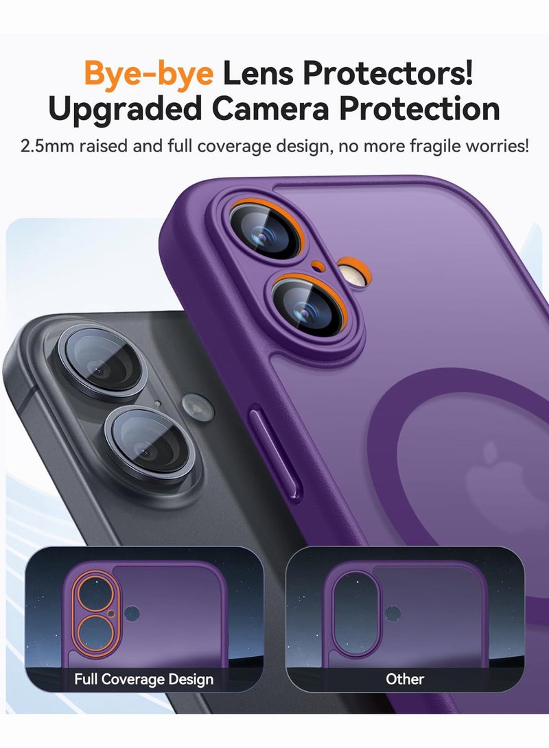SOKAD MagSafe Matte Purple Case for iPhone 17, Full Camera Protection - Image 3