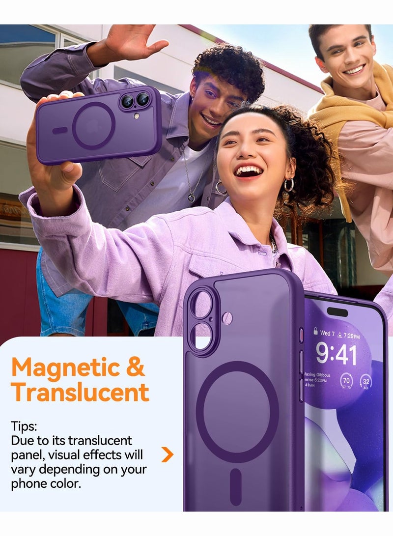 SOKAD MagSafe Matte Purple Case for iPhone 17, Full Camera Protection - Image 4