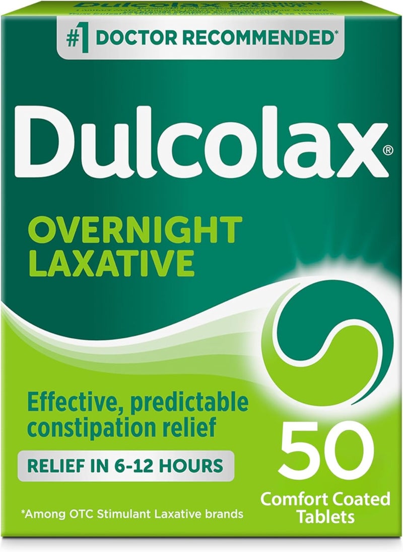 Colace Stool Softener Capsules and Dulcolax Overnight Relief Tablets Bundle for Gentle Constipation Relief - Image 4