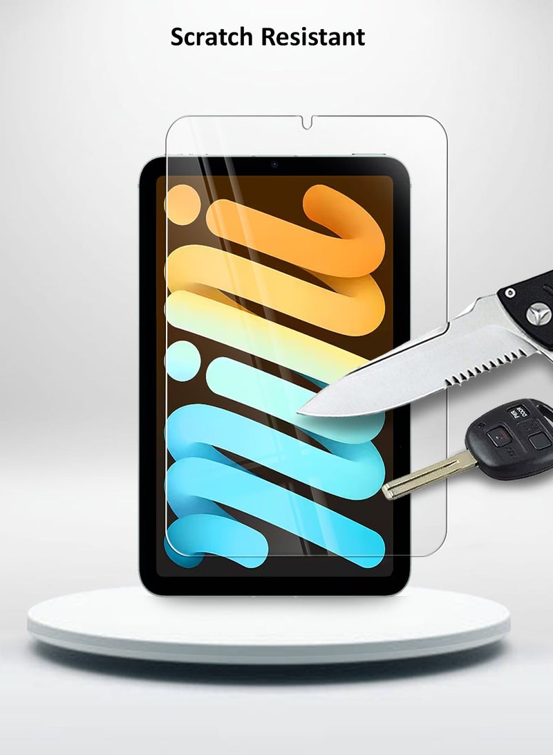 OMAKER HD Tempered Glass Screen Protector For Apple iPad Mini 7 A17 Pro 2024 / Mini 6 2021 8.3 Inch Anti Reflection Anti Bubbles 9H Hardness 0.33 mm Rounded Edges Easy Installation - Image 5