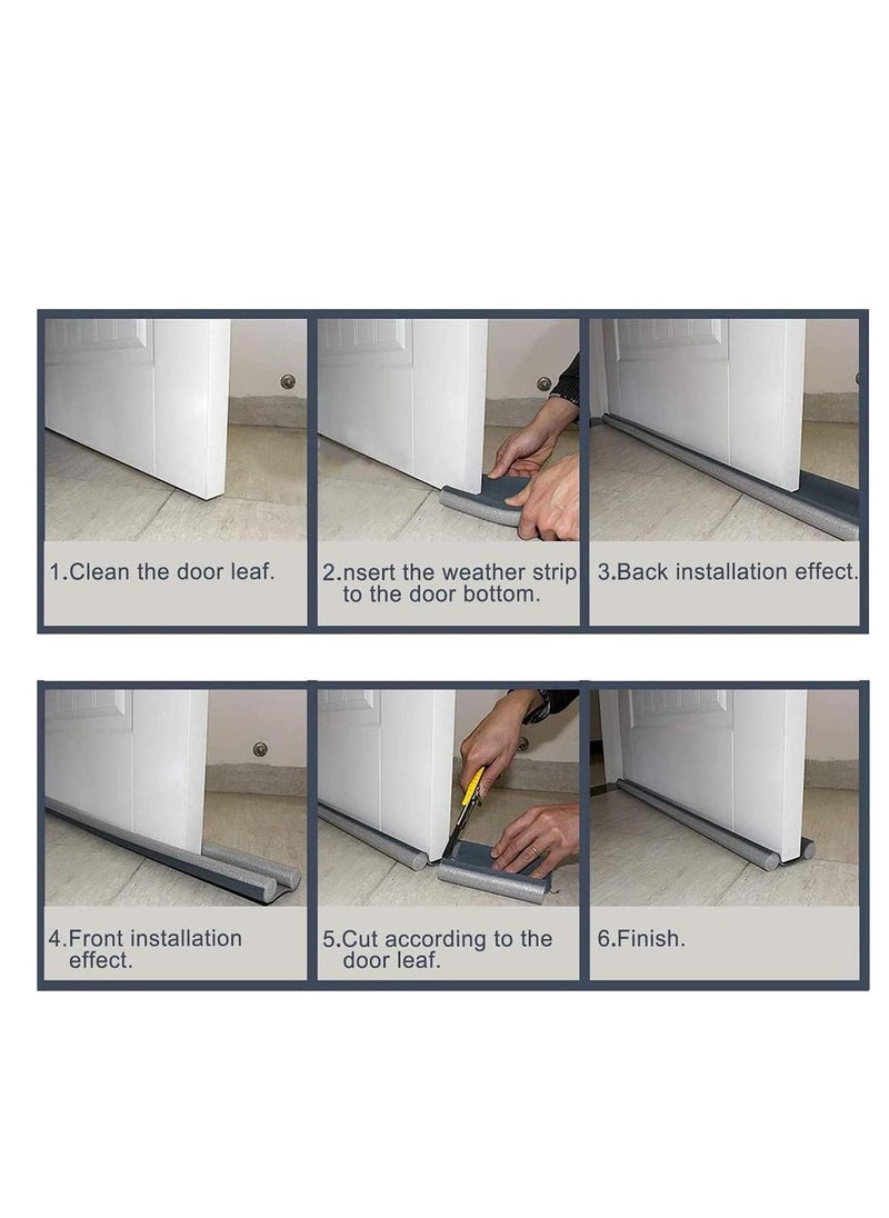 Door Cracks and Bottom Flexible Strip Foam Sealer