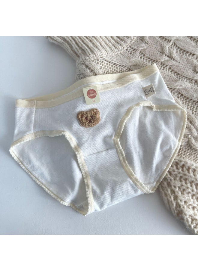 Kameow Sanding Cartoon Underwear Women's Thickened 5a Baby Cotton Antibacterial Cotton Crotch Mid-waist Girl's Briefs For Women