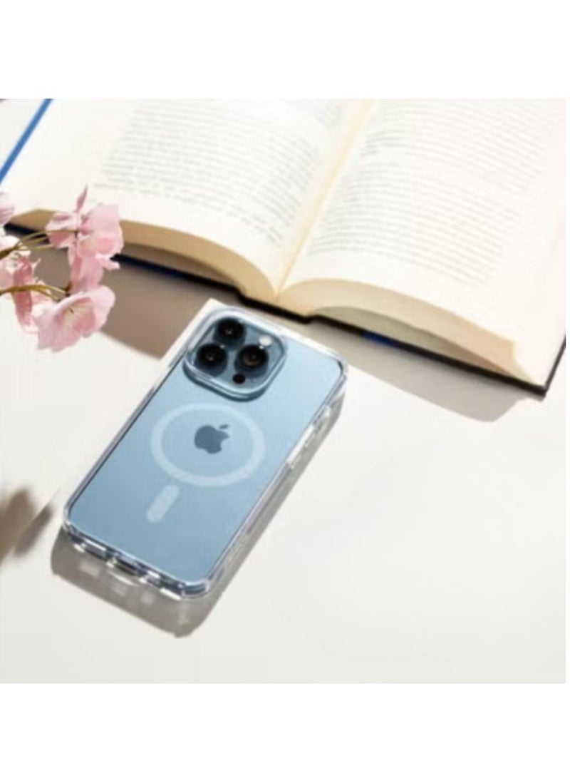 Mass Transparent diamond crystal clear protection cover with MagSafe charger for iPhone 15 Pro  - Image 1