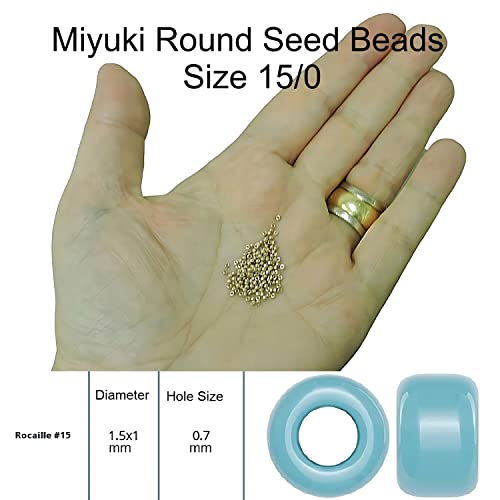 Miyuki Round Seed Bead Size 15/0 8.2g SL Dark Purple - Image 2