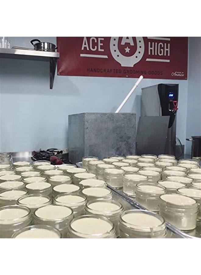 ace high Unscented Pomade, Strong Hold, Natural Shine, Water Based, Hand Crafted, 4oz - Image 4