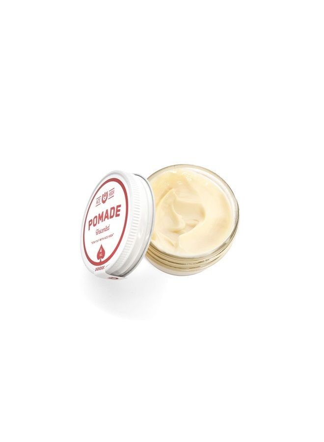 ace high Unscented Pomade, Strong Hold, Natural Shine, Water Based, Hand Crafted, 4oz - Image 2