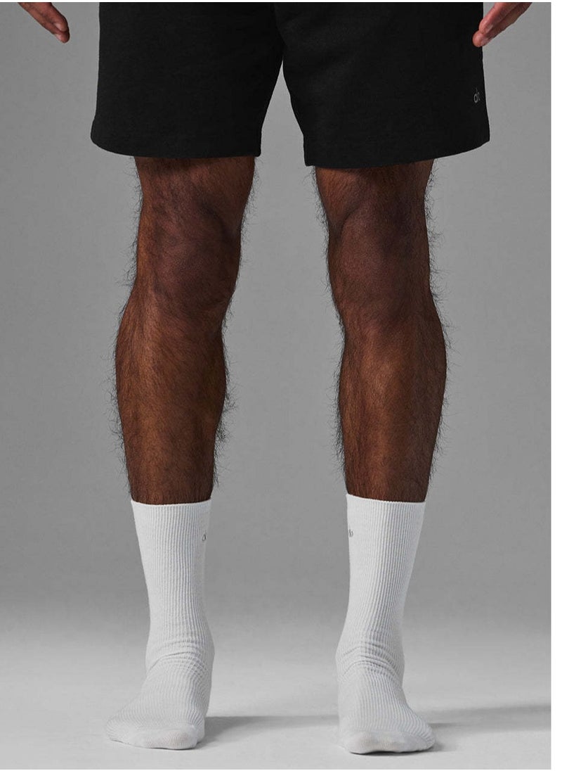 alo - Aloyoga three-piece set of mid-calf socks, solid-colored socks, neutral mid-calf socks - Image 1