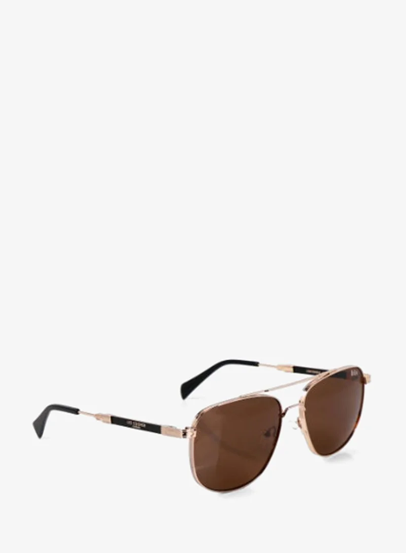 لي كوبر Sunglasses Shiny Gold Frame Grey Mirror Lens mm  - CKJ20109SN.717