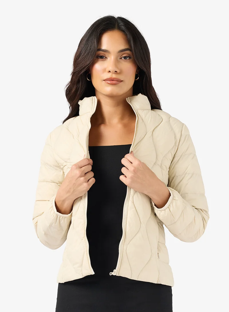 ELLA Casual Mid Length Qulited Jacket