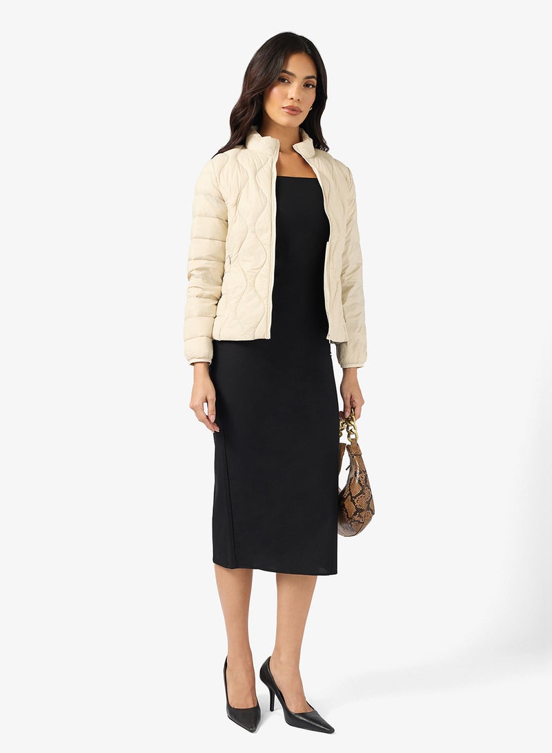 ايلا جاكيت مبطن كاجوال متوسط الطول - Image 4