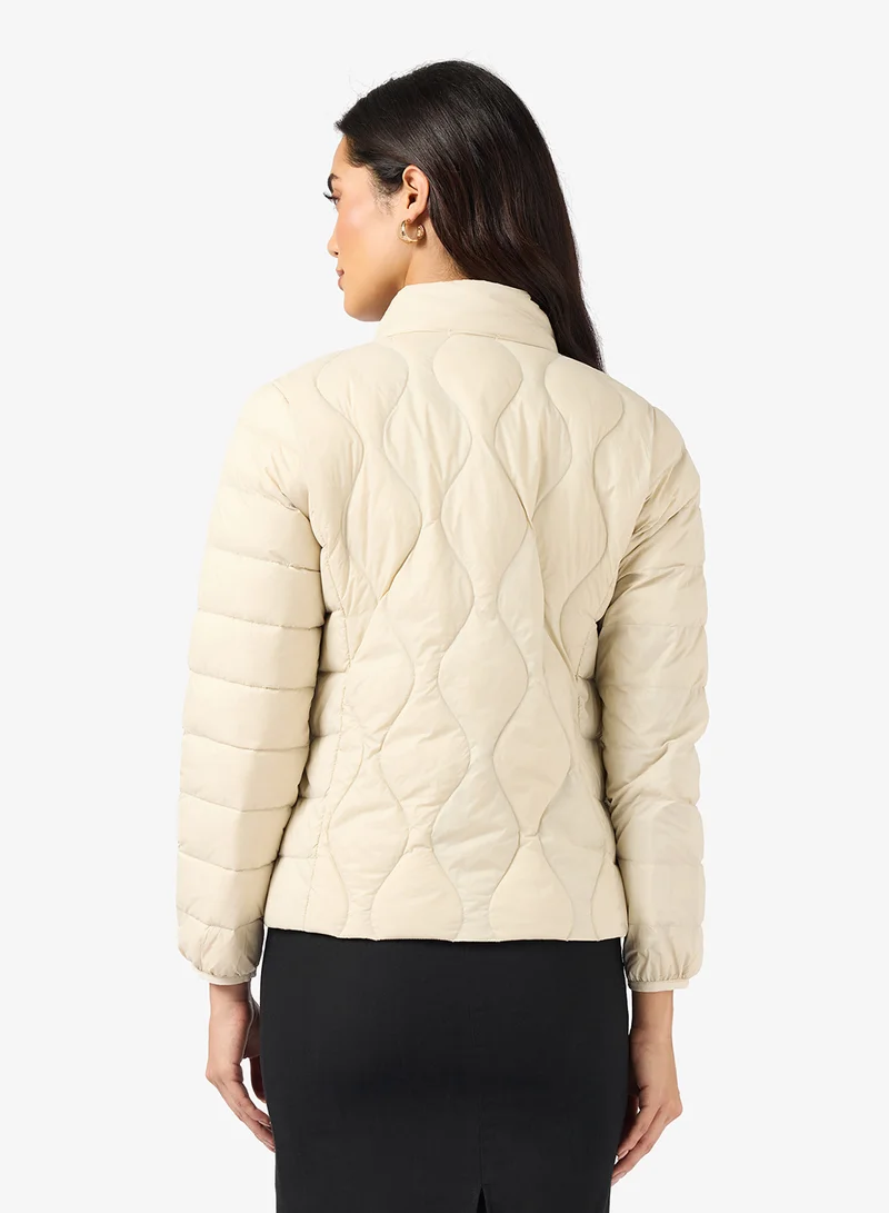 ELLA Casual Mid Length Qulited Jacket