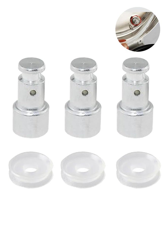 3 PCS Electric Pressure Cooker Safety Valve, Universal Replacement Silicone Gaskets and Float Valve Power Pressure Cooker Electric Pressure Cookers Parts, 4L 5L 6L Universal  - Image 1
