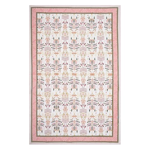 EasyGoods® Cotton Bedsheet for Single Bedsheet with 1 Pillow Cover 60x90 Inch, Handcrafted Bed Sheets (Peach-2) - Image 4