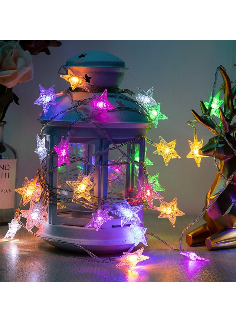 KUYING Decorative Color Lights LED Star Lights String Warm Light Color Lights String Atmosphere USB  - Image 1