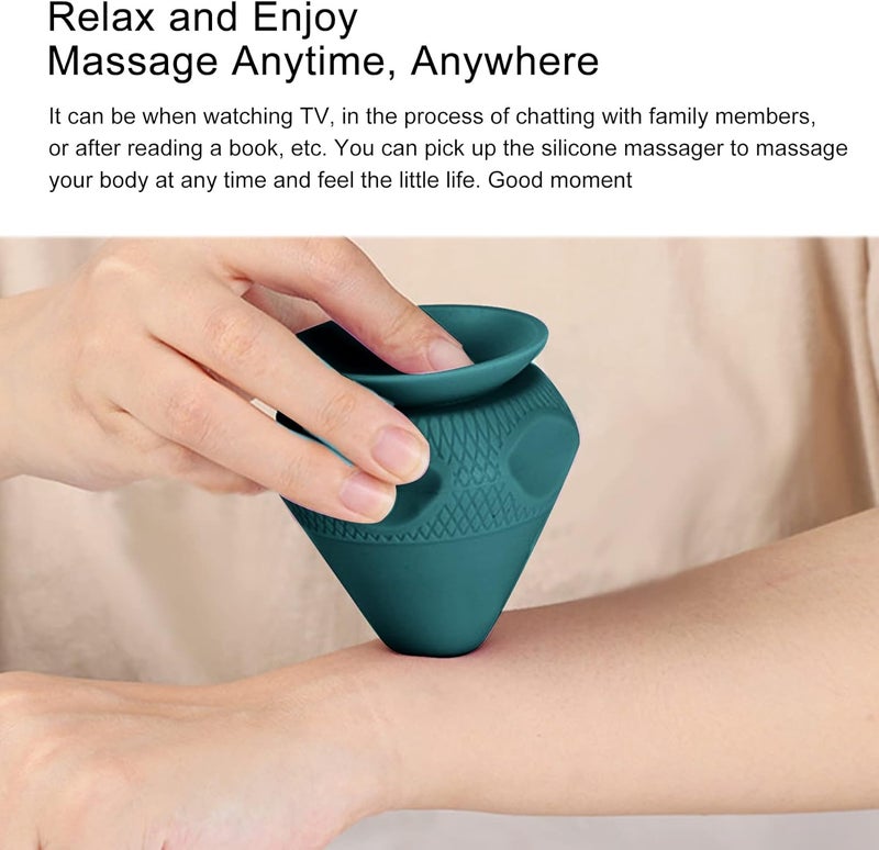 klarako Cone Trigger Point Ball, Silicone Absorption Acupressure Massage Ball with Fine Workmanship,Ergonomically Manual Triangle Massage Ball for Massage Acupoints to Relieve Body Pain and Fatigue(#2) - Image 3