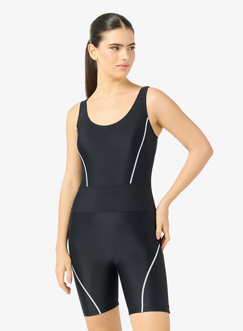 فورورد بلوزة واقية من الطفح الجلدي بفتحة رقبة مستديرة وزخرفة - Image 1