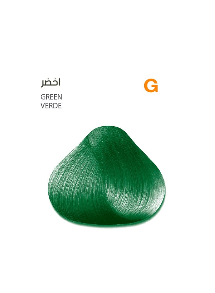 SAVOO Hair Color Cream G Green - Herbal Extract & Oil Plex 100ml - Image 1