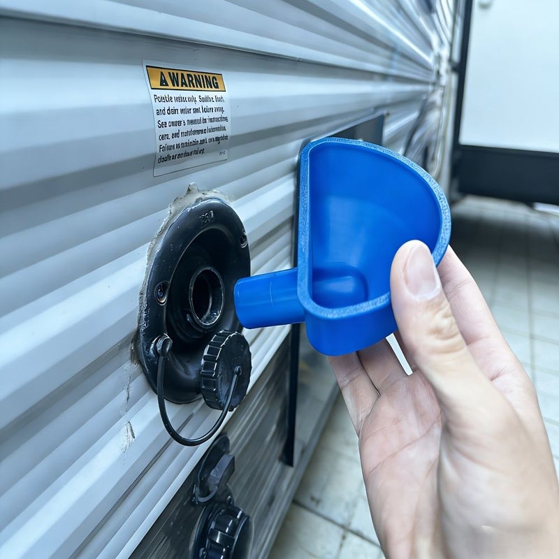 Rv Freshwater Funnel Easy Install Rv Freshwater Tank Filling Funnel Suitable For Rvs And Trailers - Image 5