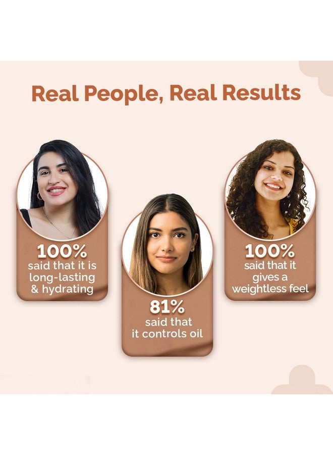 THE derma Co فoundation مرطب عالي التغطية بتركيز 1% من الهيالورونيك مع SPF 40 PA+++ يدوم لمدة 12 ساعة ويControl الزيت لمدة 12 ساعة | لجميع أنواع البشرة وبشرة متساوية - 18 مل (03 طبيعي، 18 مل) - Image 5