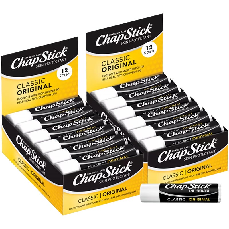 chapstick ChapStick Bulk Lip Balm Classic Original 24Count Lip Moisturizer for Dry Lips 015 Ea