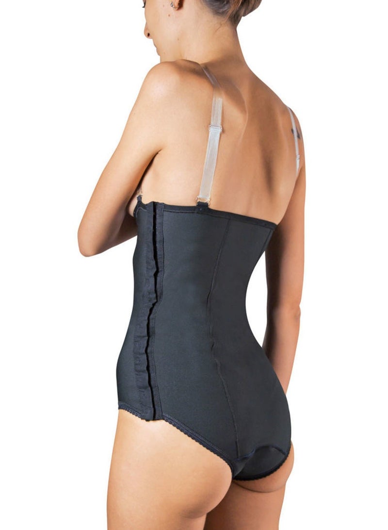 PAVIS Post-Surgery Abdominal Compression Brief with Suspenders – Adjustable Straps, High Compression, Quick-Dry, Open Crotch, Full Body Shaper for Women, Italy Brand, Bacteriostatic Material, 100% Cotton - Image 1