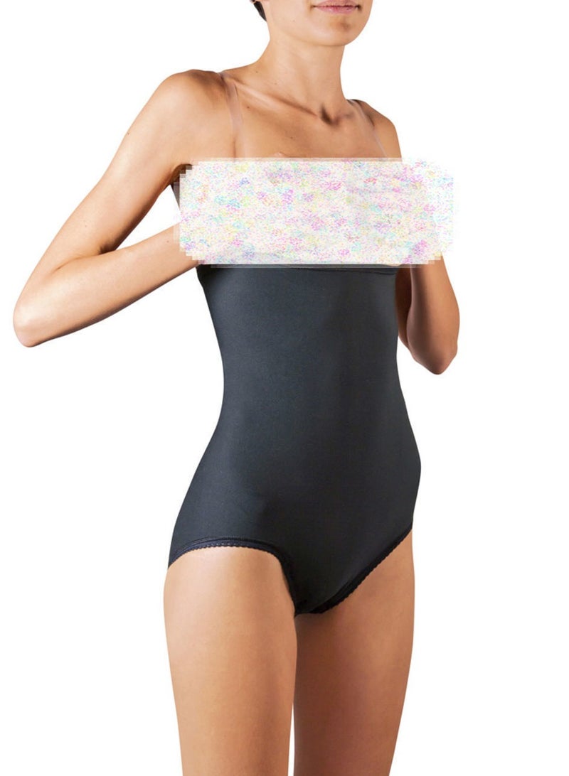 PAVIS Post-Surgery Abdominal Compression Brief with Suspenders – Adjustable Straps, High Compression, Quick-Dry, Open Crotch, Full Body Shaper for Women, Italy Brand, Bacteriostatic Material, 100% Cotton - Image 3